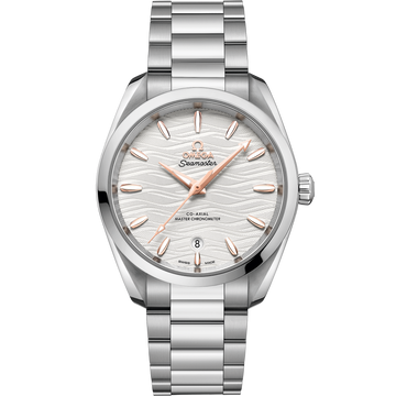 OMEGA Seamaster Aqua Terra 150M 220.10.38.20.02.002, 38 mm steel with silver dial – front view