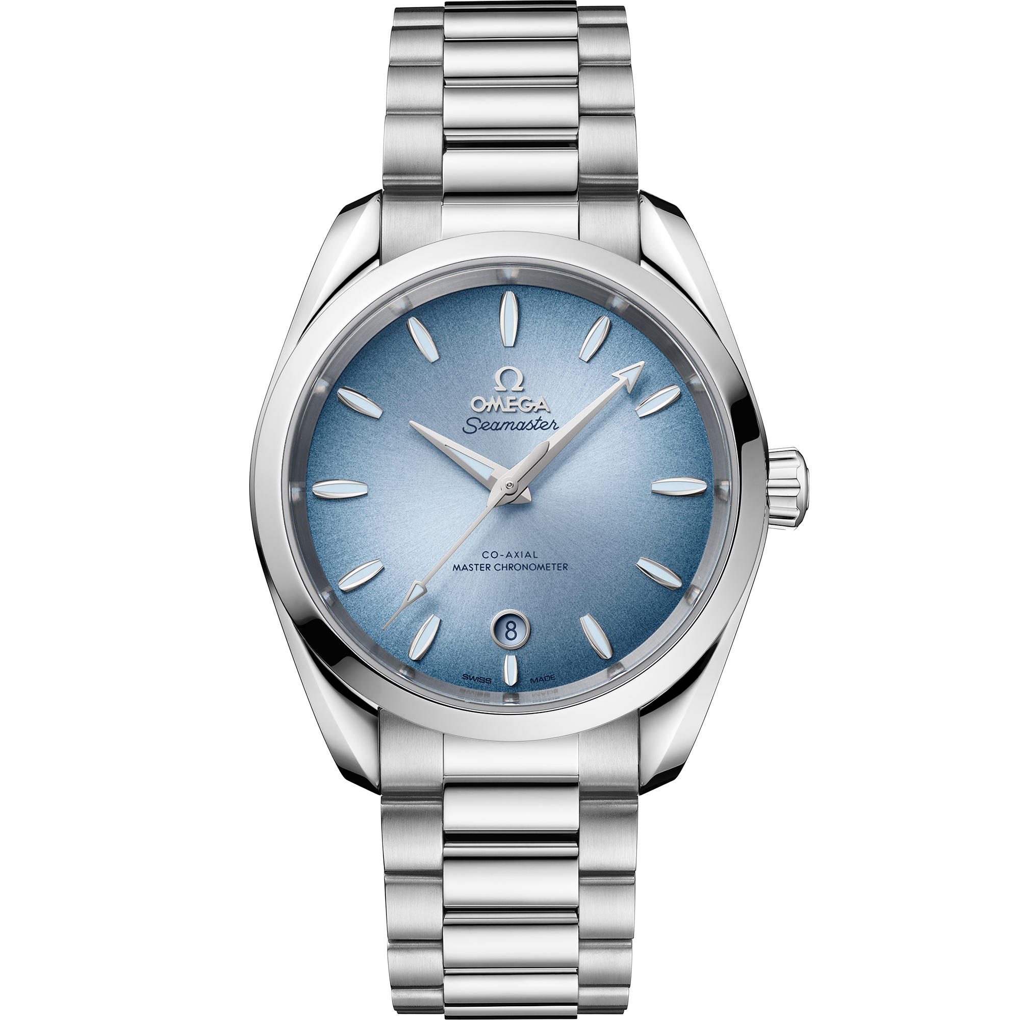 Omega Seamaster Aqua Terra 150M Summer Blue 220.10.38.20.03.004 38 mm Steel Blue Dial Watch for Women