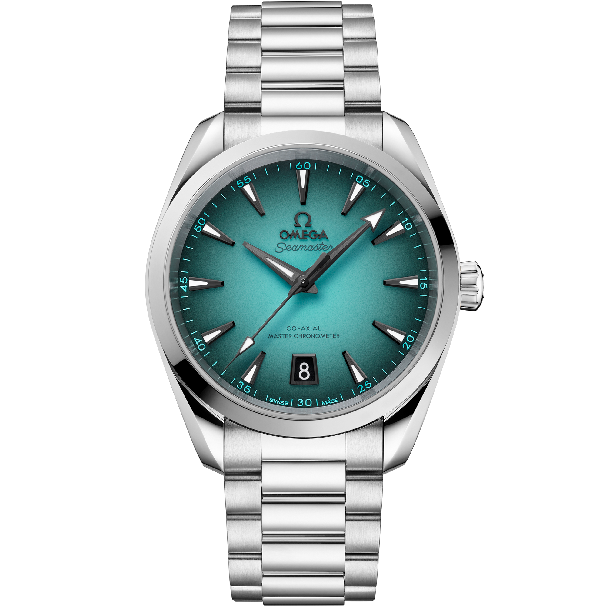 Omega Seamaster Aqua Terra 150M 220.10.38.20.03.005 38 mm Steel Turquoise Dial Watch for Men