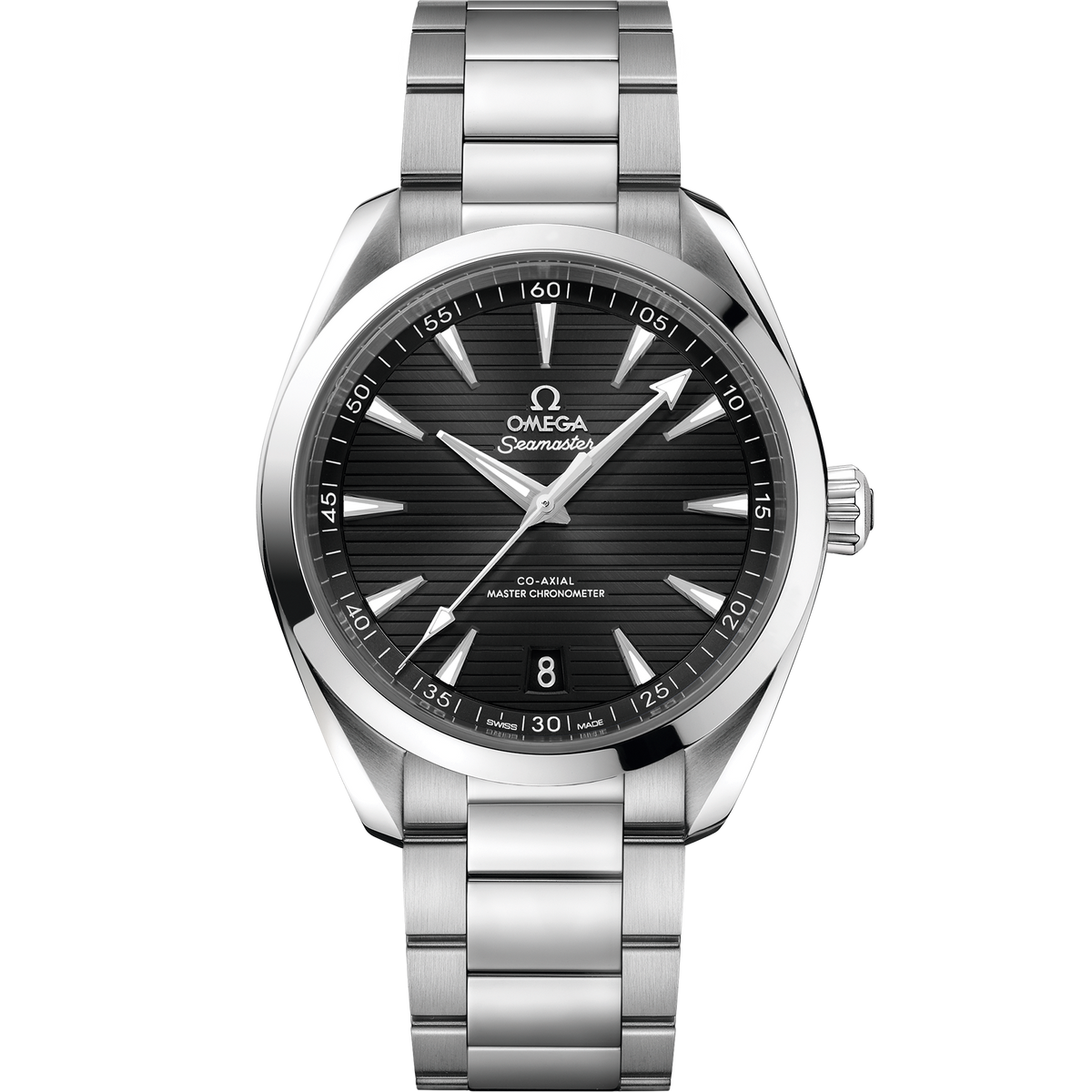 OMEGA Seamaster Aqua Terra 150M 220.10.41.21.01.001, 41 mm steel with black dial – front view