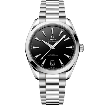 OMEGA Seamaster Aqua Terra 150M 220.10.41.21.01.002, 41 mm steel with black dial – front view