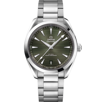 OMEGA Seamaster Aqua Terra 150M 220.10.41.21.10.001, 41 mm steel with green dial – front view