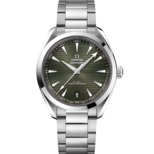 OMEGA Seamaster Aqua Terra 150M 220.10.41.21.10.001, 41 mm steel with green dial – front view