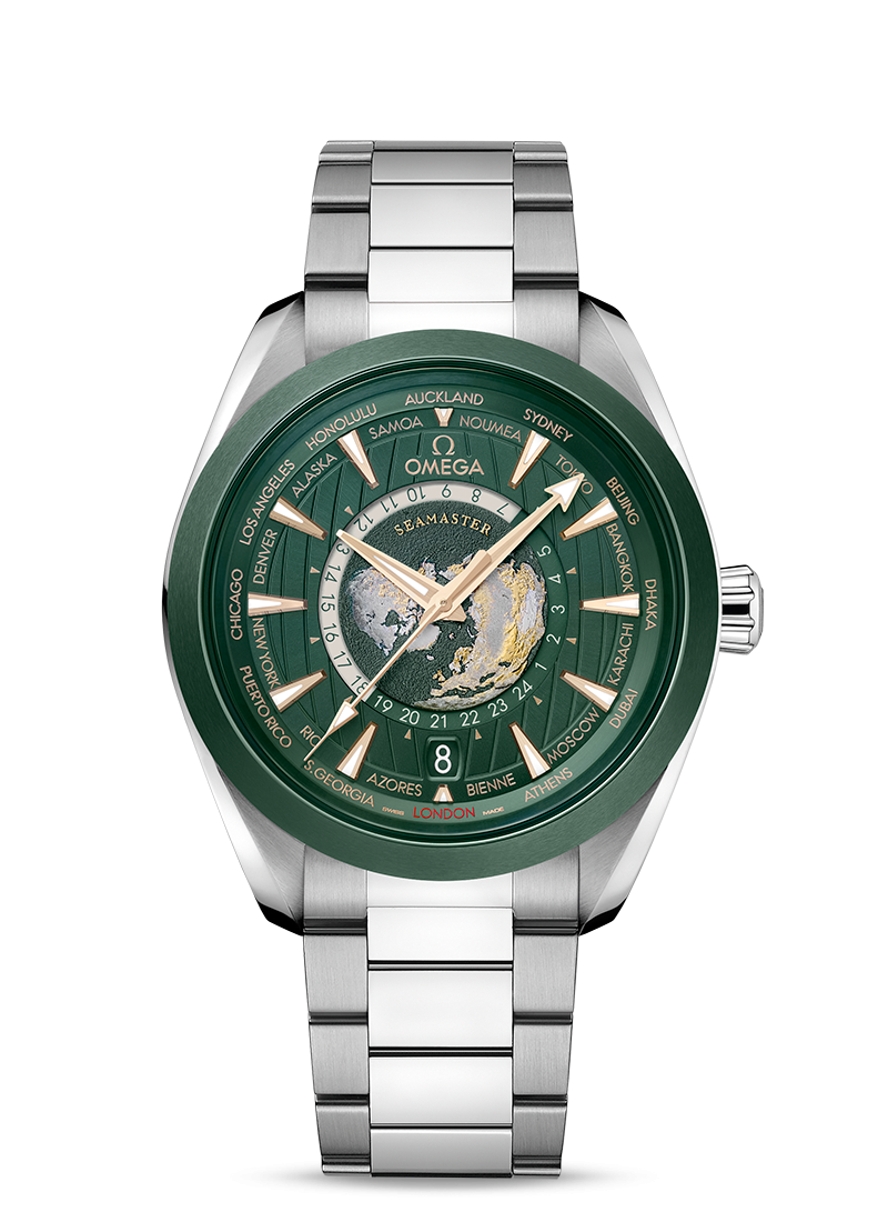 AQUA TERRA 150M CO‑AXIAL MASTER CHRONOMETER GMT WORLDTIMER 43 MM - Kamal Watch Company