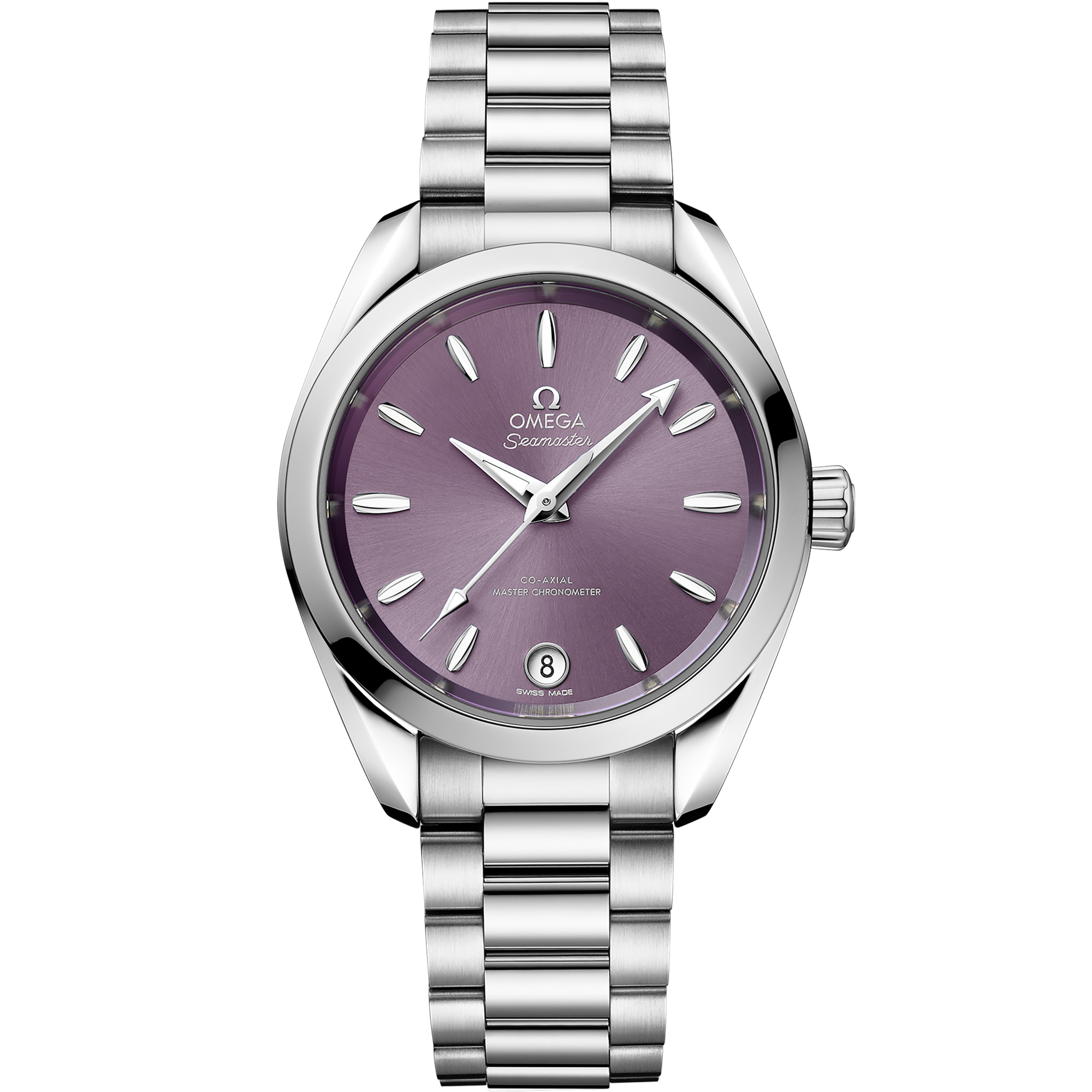 Omega Seamaster Aqua Terra Shades 220.10.34.20.10.002 34 mm Steel Lavender Dial Watch for Women