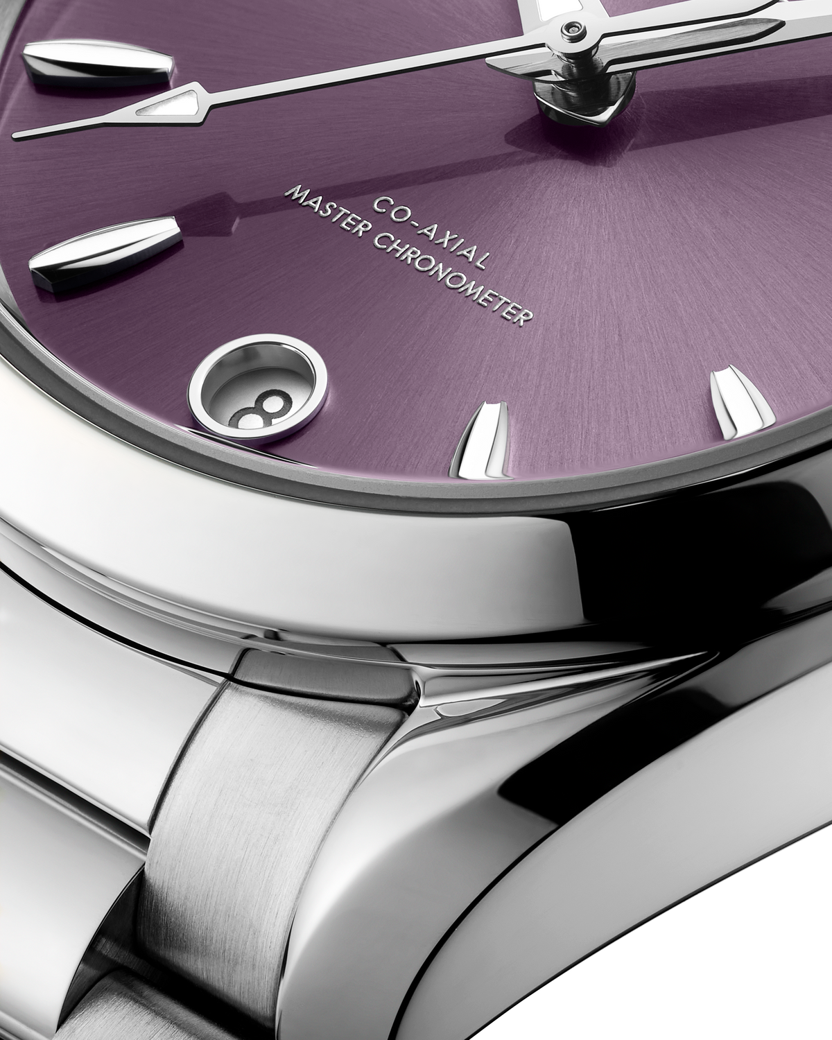 OMEGA Seamaster Aqua Terra Shades 220.10.34.20.10.002, 34 mm steel with lavender dial – official gallery image 3