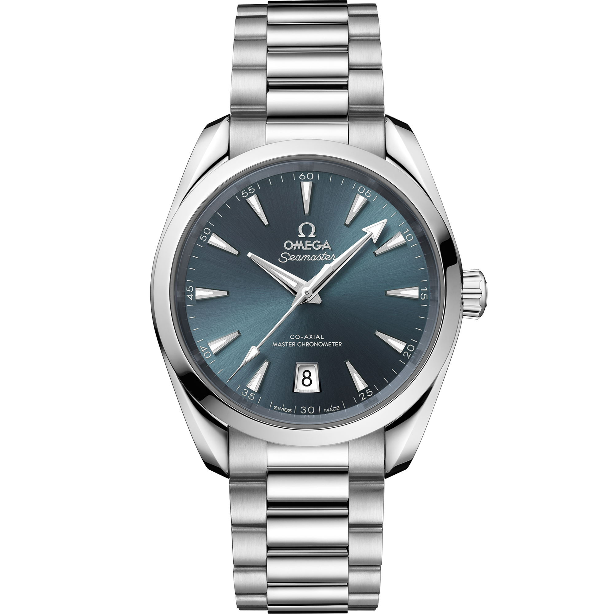 Omega Seamaster Aqua Terra Shades 220.10.38.20.03.003 38 mm Steel Atlantic Blue Dial Watch for Women