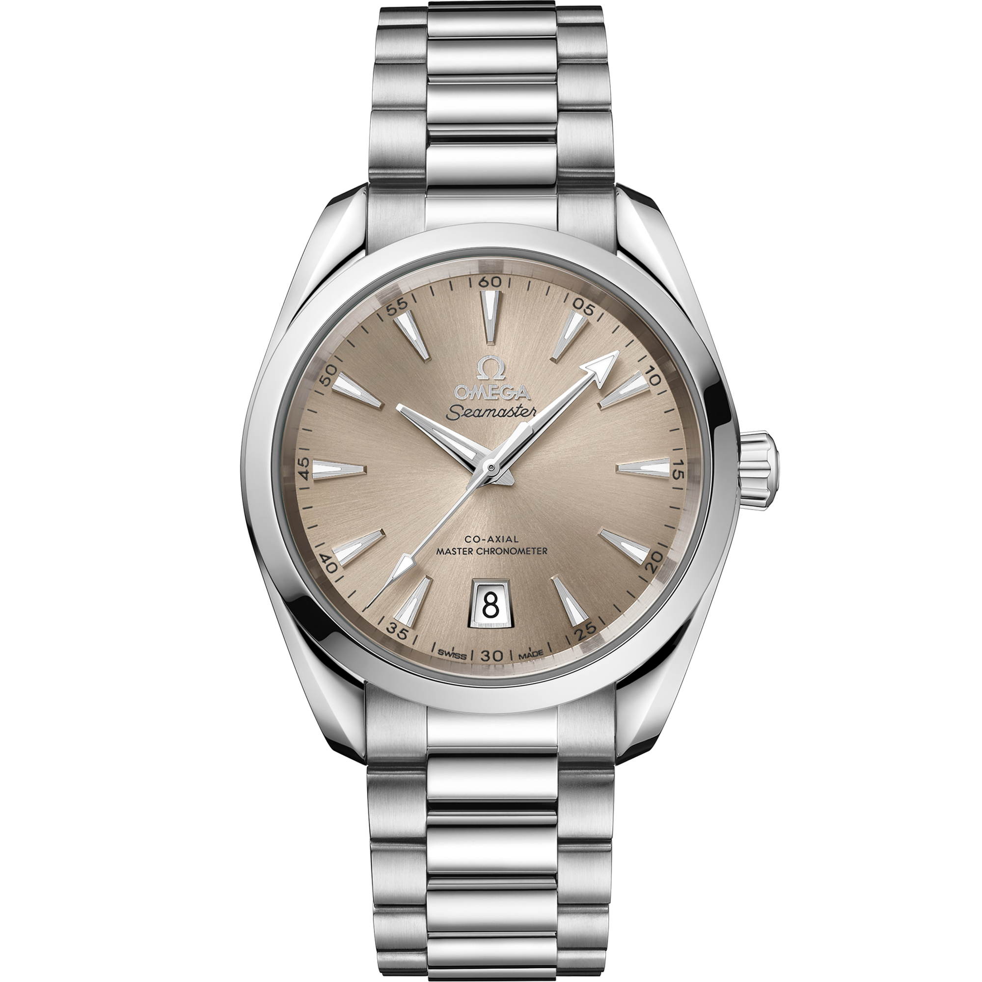 Omega Seamaster Aqua Terra Shades 220.10.38.20.09.001 38 mm Steel Sandstone Dial Watch for Men