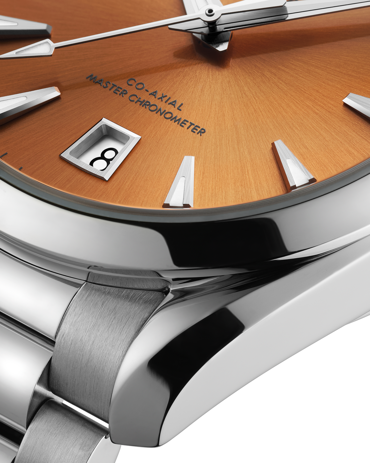 OMEGA Seamaster Aqua Terra Shades 220.10.38.20.12.001, 38 mm steel with saffron dial – official gallery image 3