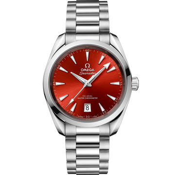 OMEGA Seamaster Aqua Terra Shades 220.10.38.20.13.003, 38 mm steel with terracotta dial – front view