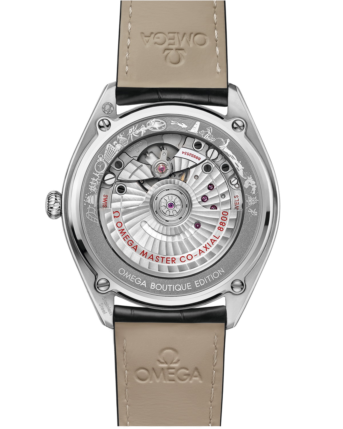 OMEGA Seamaster Boutique Edition 511.13.40.20.11.002, 39.5 mm steel with red dial – official gallery image 2