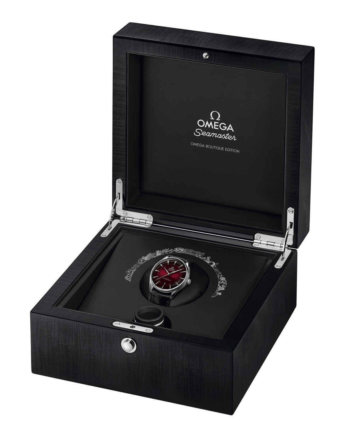 OMEGA Seamaster Boutique Edition 511.13.40.20.11.002, 39.5 mm steel with red dial – official gallery image 3