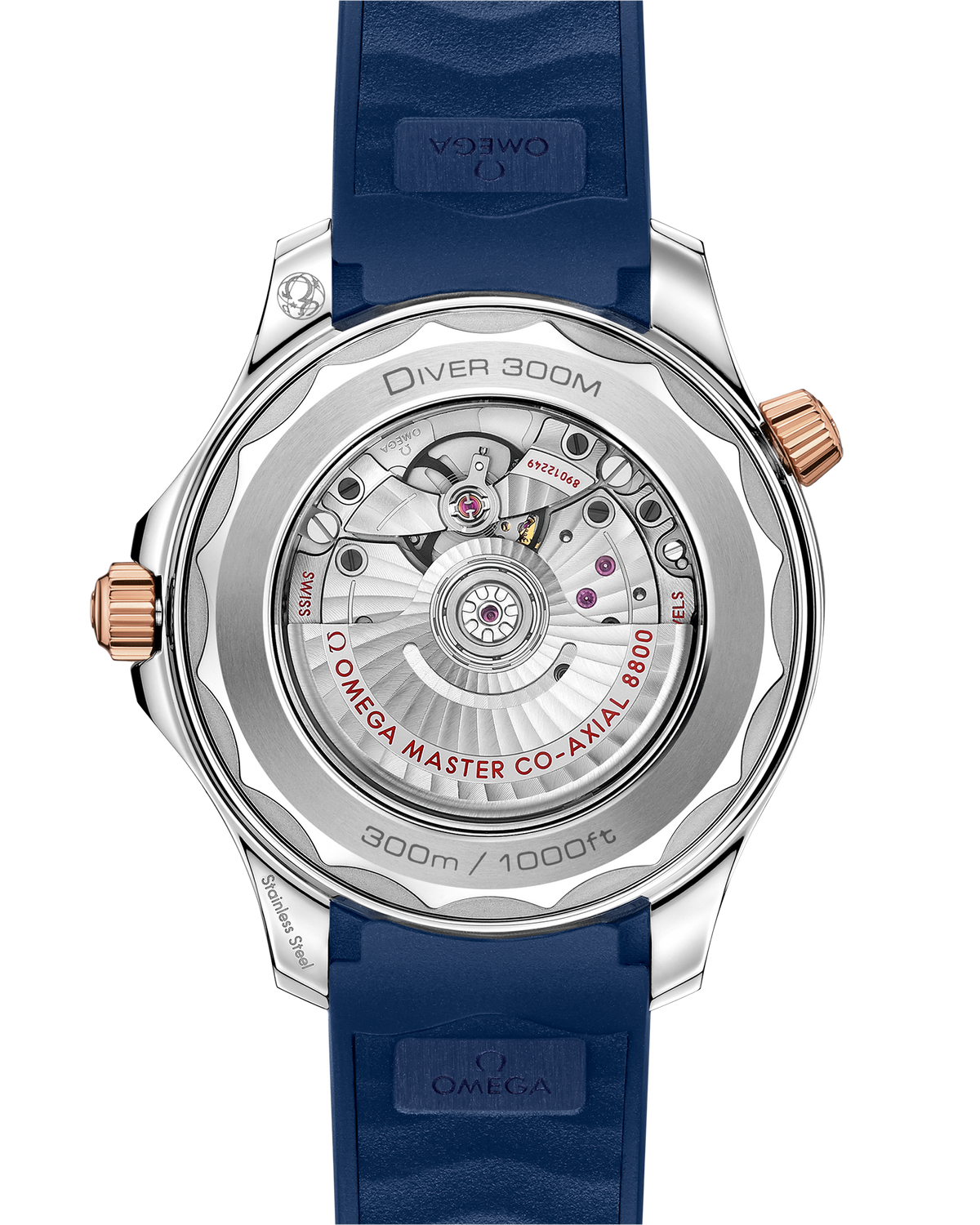 OMEGA Seamaster Diver 300M 210.22.42.20.03.002, 42 mm steel & sedna™ gold with blue dial – official gallery image 2