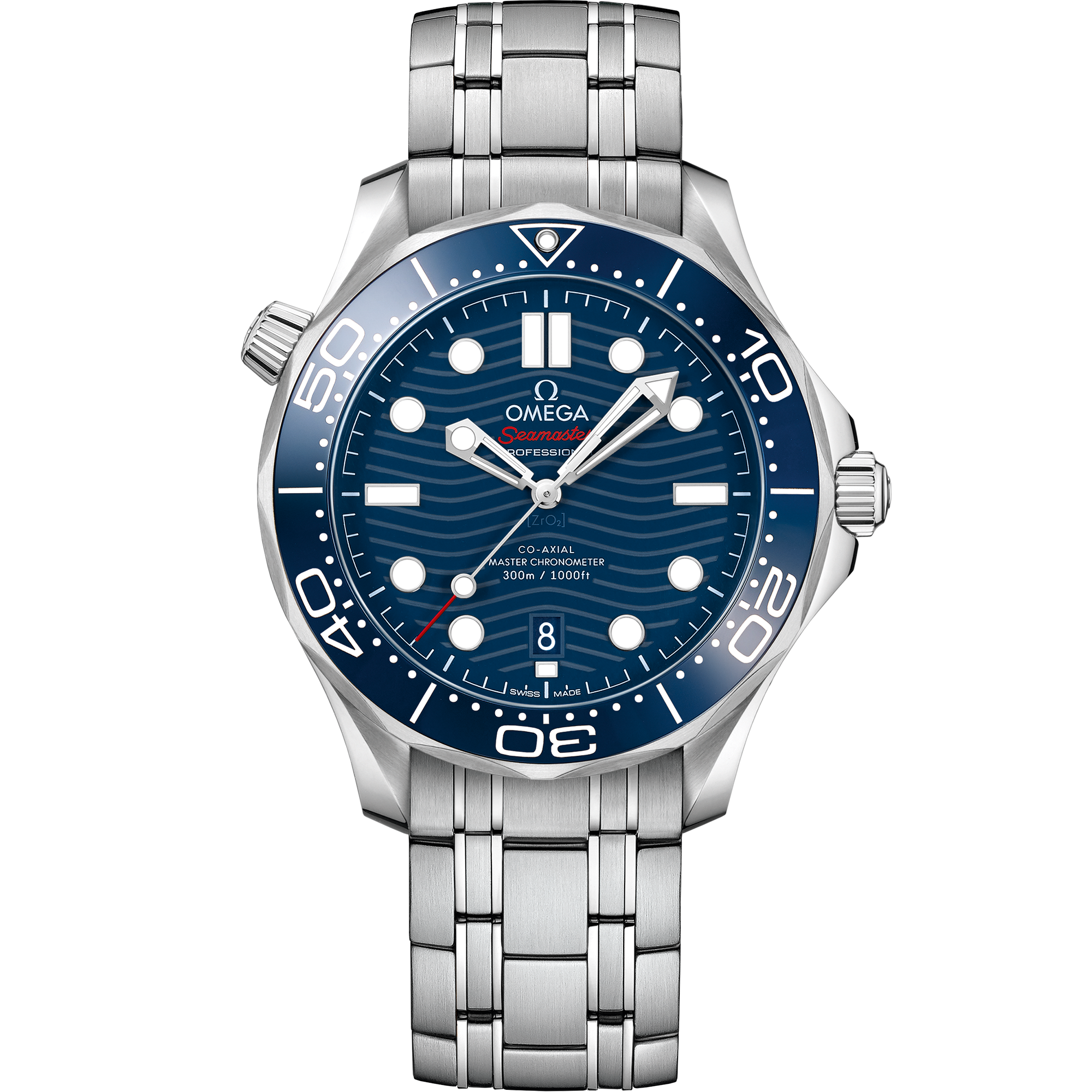 Omega Seamaster Diver 300M 210.30.42.20.03.001 42 mm Steel Blue Dial Watch for Men