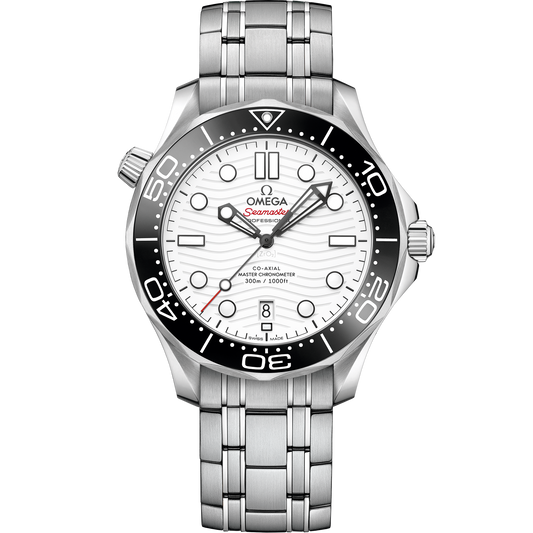 OMEGA Seamaster Diver 300M 210.30.42.20.04.001, 42 mm steel with white dial – front view