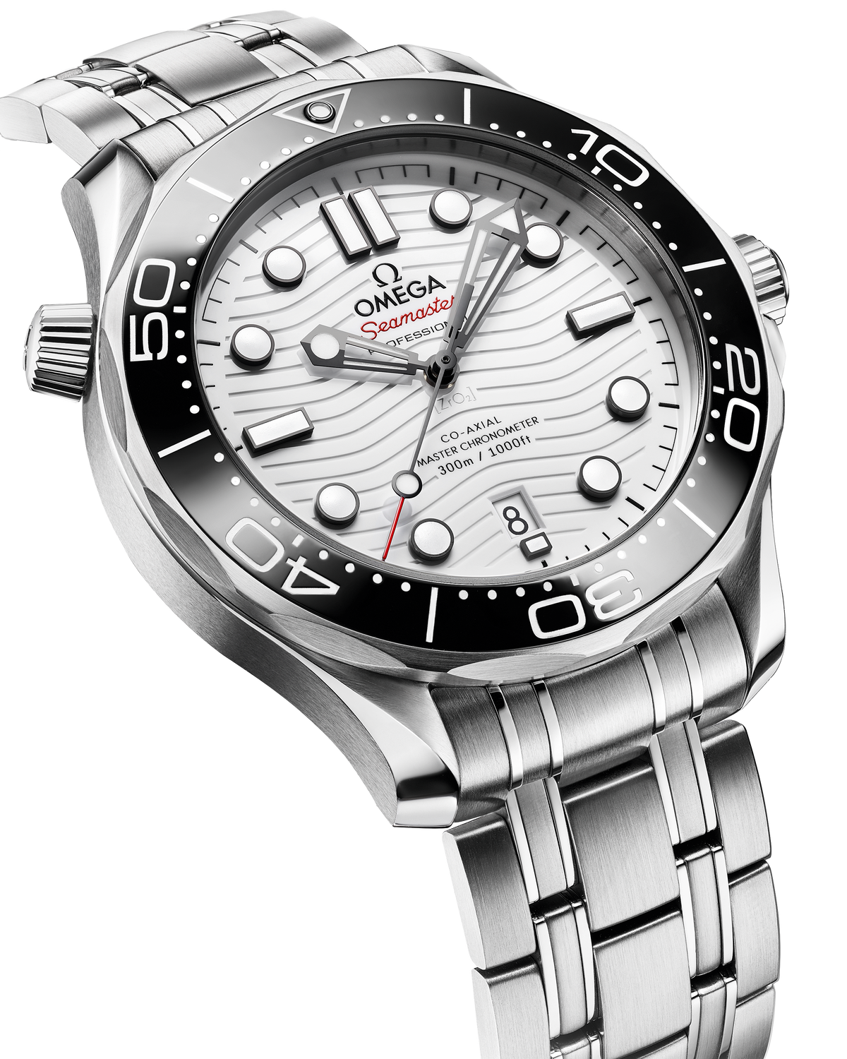 OMEGA Seamaster Diver 300M 210.30.42.20.04.001, 42 mm steel with white dial – official gallery image 3