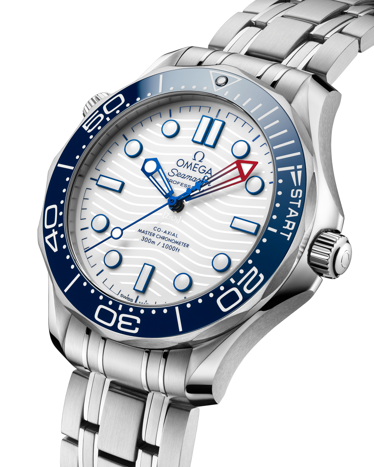 OMEGA Seamaster Diver 300M America's Cup Edition 210.30.42.20.04.002, 42 mm steel with white dial – official gallery image 4