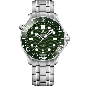 OMEGA Seamaster Diver 300M 210.30.42.20.10.001, 42 mm steel with green dial – front view
