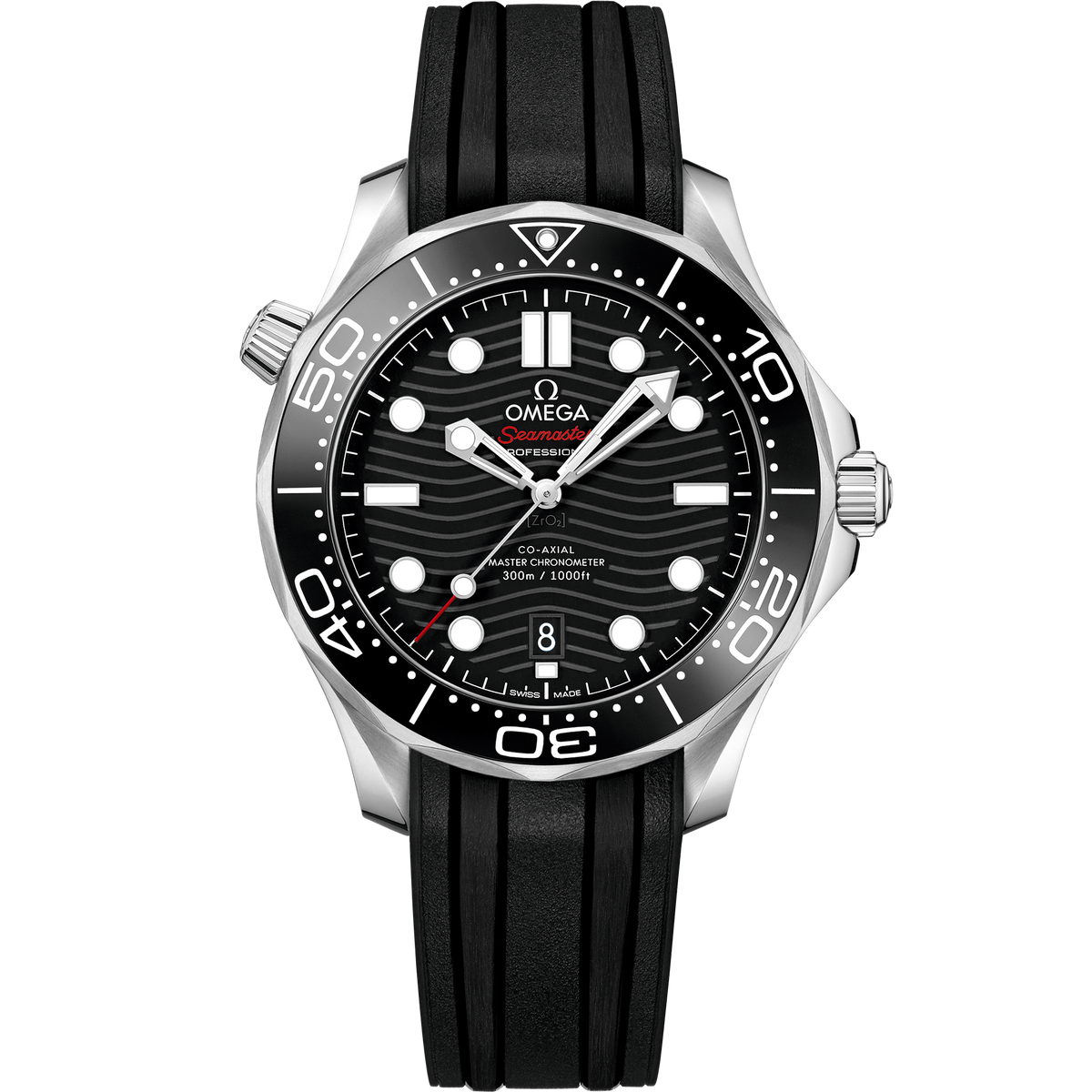 OMEGA Seamaster Diver 300M 210.32.42.20.01.001, 42 mm steel with black dial – front view