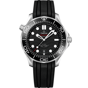 OMEGA Seamaster Diver 300M 210.32.42.20.01.001, 42 mm steel with black dial – front view