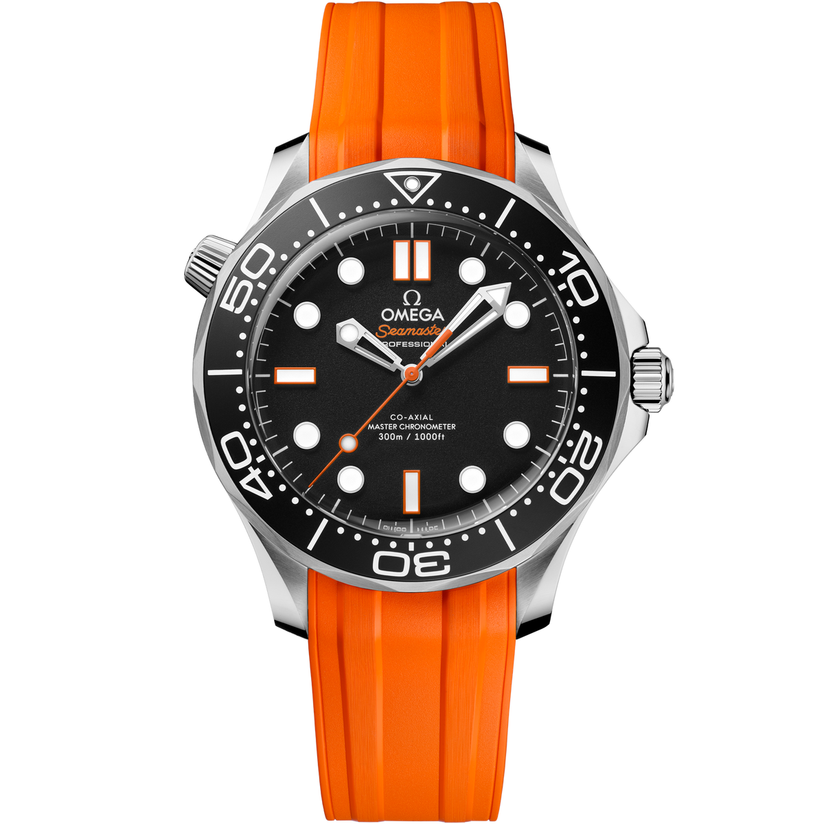 OMEGA Seamaster Diver 300M 210.32.42.20.01.006, 42 mm steel with black dial – front view