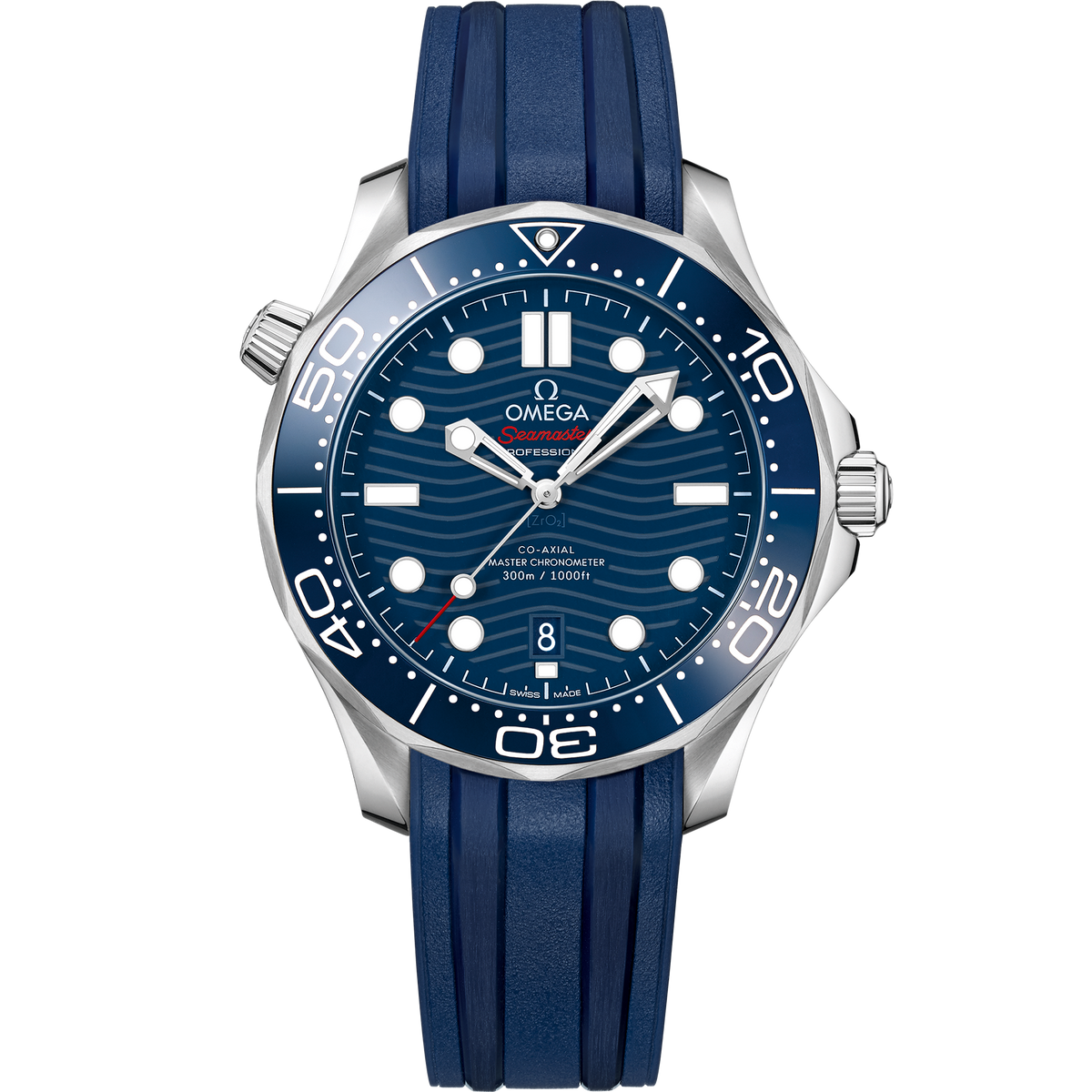 OMEGA Seamaster Diver 300M 210.32.42.20.03.001, 42 mm steel with blue dial – front view