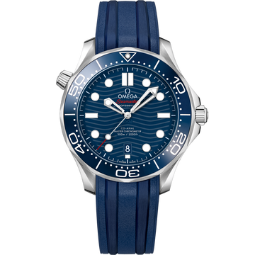 OMEGA Seamaster Diver 300M 210.32.42.20.03.001, 42 mm steel with blue dial – front view