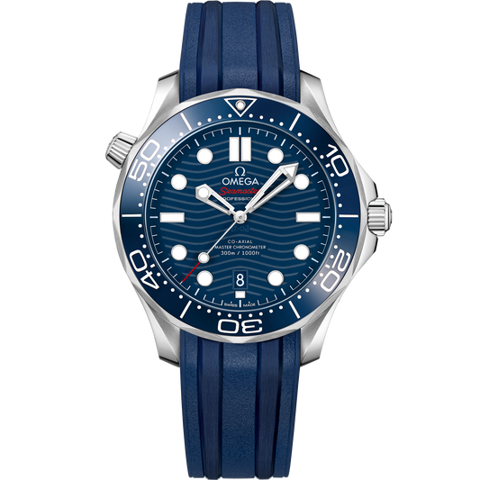 OMEGA Seamaster Diver 300M 210.32.42.20.03.001, 42 mm steel with blue dial – front view