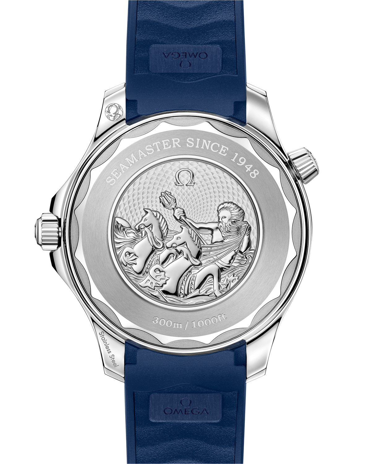 OMEGA Seamaster Diver 300M Summer Blue 210.32.42.20.03.002, 42 mm steel with blue dial – official gallery image 2