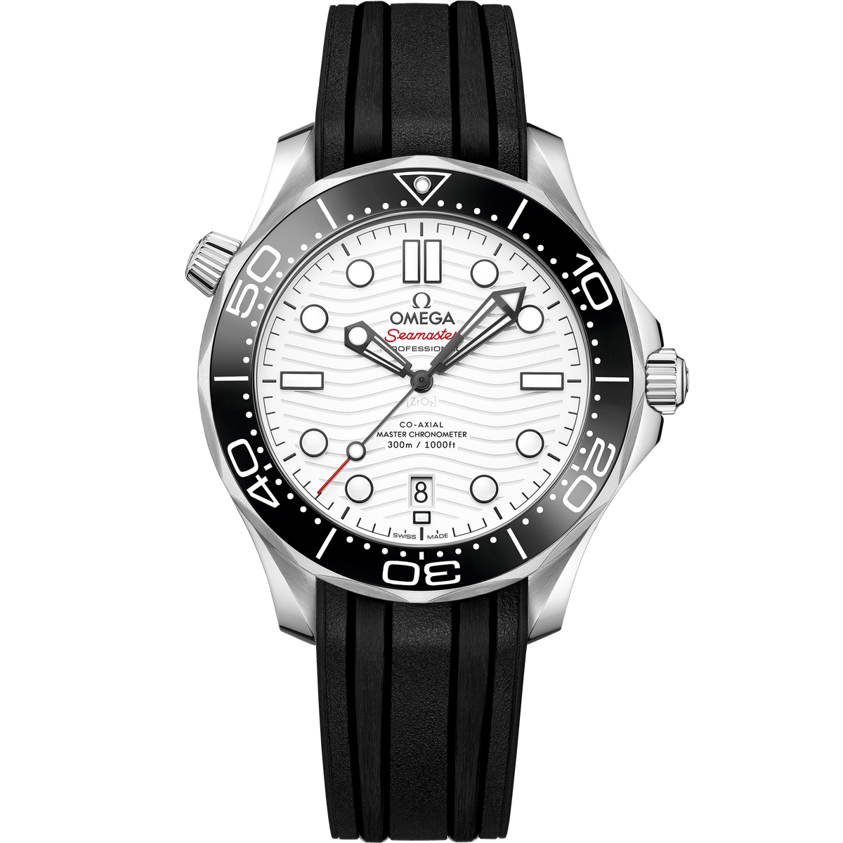 OMEGA Seamaster Diver 300M 210.32.42.20.04.001, 42 mm steel with white dial – front view