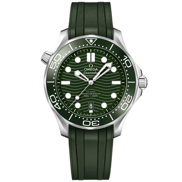 OMEGA Seamaster Diver 300M 210.32.42.20.10.001, 42 mm steel with green dial – front view