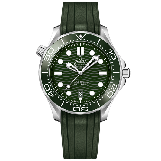 OMEGA Seamaster Diver 300M 210.32.42.20.10.001, 42 mm steel with green dial – front view