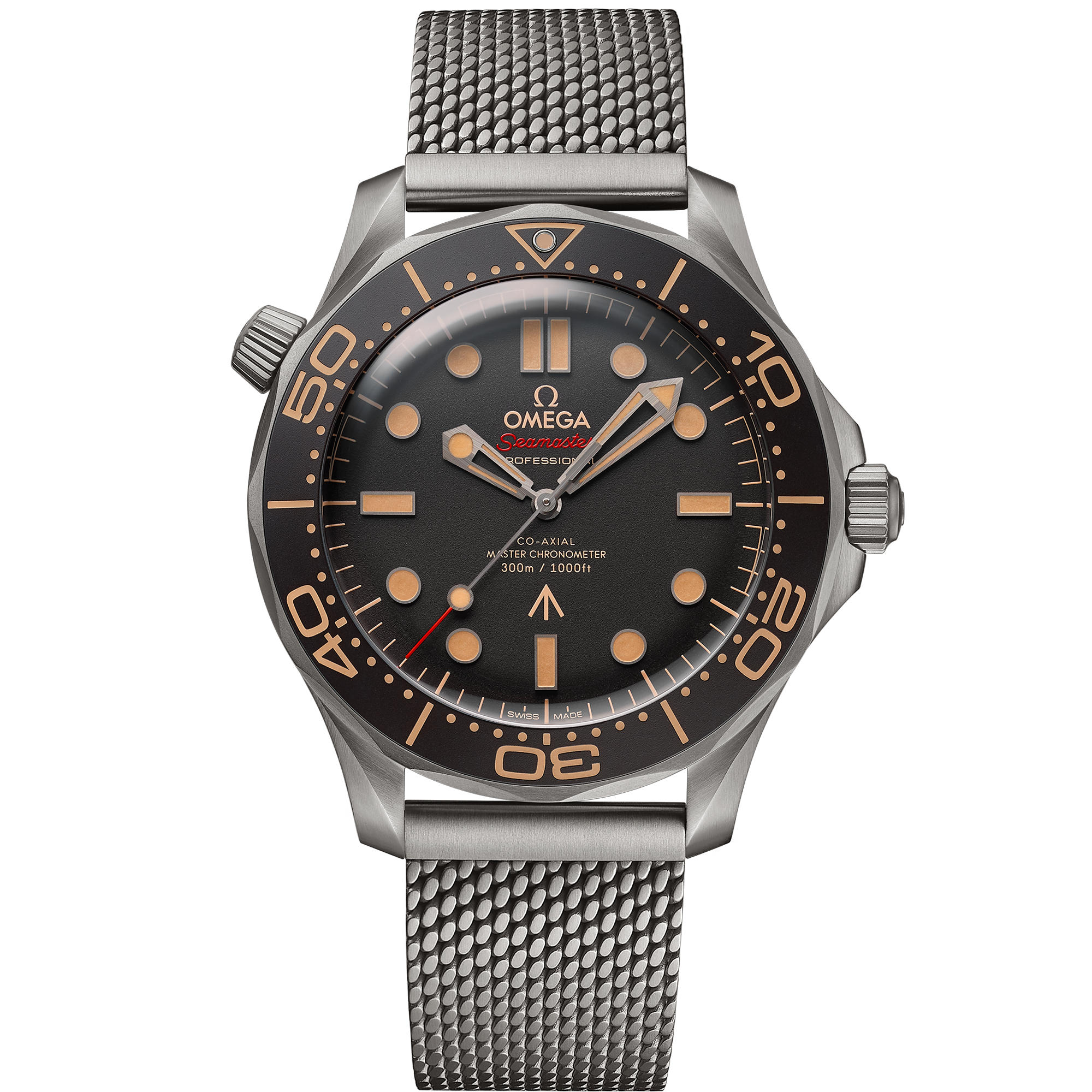 Omega Seamaster Diver 300M 007 Edition 210.90.42.20.01.001 42 mm Titanium Brown Dial Watch for Men