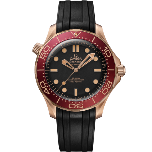 OMEGA Seamaster Diver 300M 210.92.42.20.01.003, 42 mm bronze gold with black dial – front view