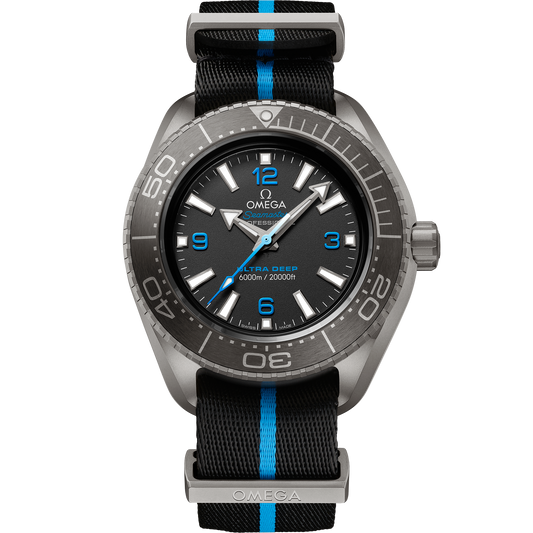 OMEGA Seamaster Planet Ocean Ultra Deep 6000M 215.92.46.21.01.001, 45.5 mm titanium with black dial – front view