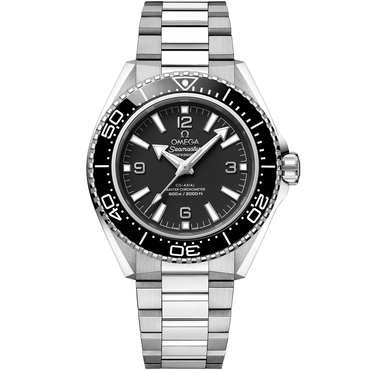 OMEGA Seamaster Planet Ocean 600M 217.30.42.21.01.001, 42 mm steel with black dial – front view