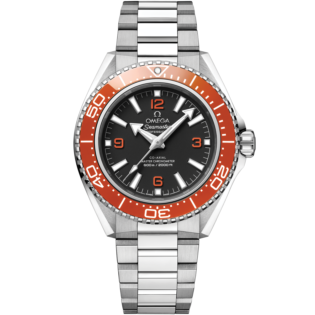 OMEGA Seamaster Planet Ocean 600M 217.30.42.21.01.003, 42 mm steel with black dial – front view