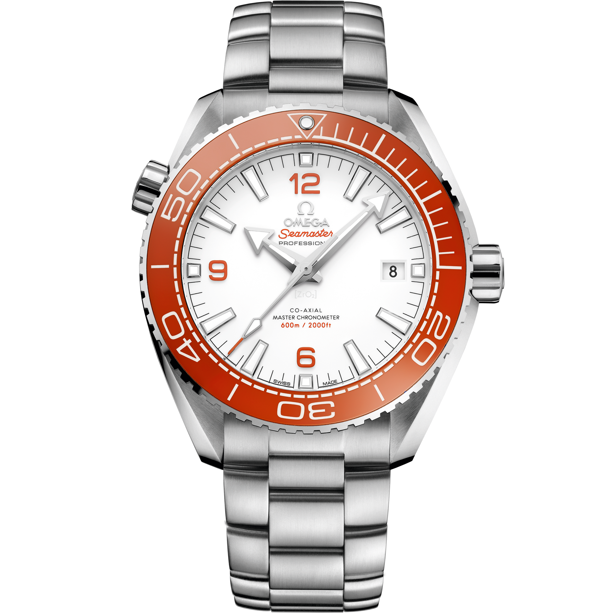 Omega Seamaster Planet Ocean 600M 215.30.44.21.04.001 43.5 mm Steel White Dial Watch for Men
