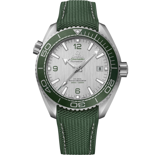OMEGA Seamaster Planet Ocean 600M 215.32.44.21.06.001, 43.5 mm steel with grey dial – front view