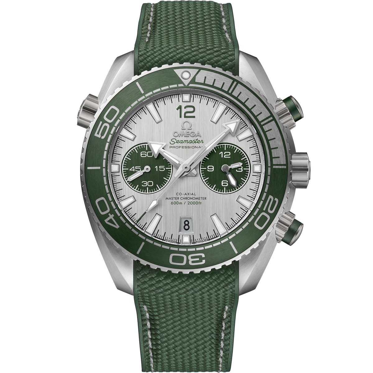 OMEGA Seamaster Planet Ocean 600M Chronograph 215.32.46.51.06.001, 45.5 mm steel with grey dial – front view