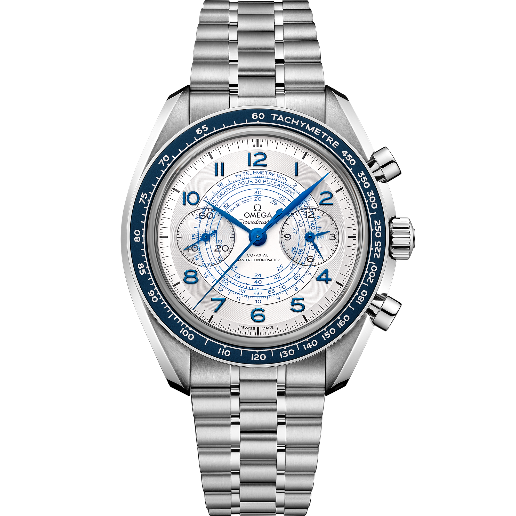 Omega Speedmaster Chronoscope 329.30.43.51.02.001 43 mm Steel Silver Dial Watch for Men