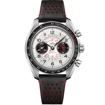 OMEGA Speedmaster Chronoscope 329.32.43.51.02.001, 43 mm steel with silver dial – front view