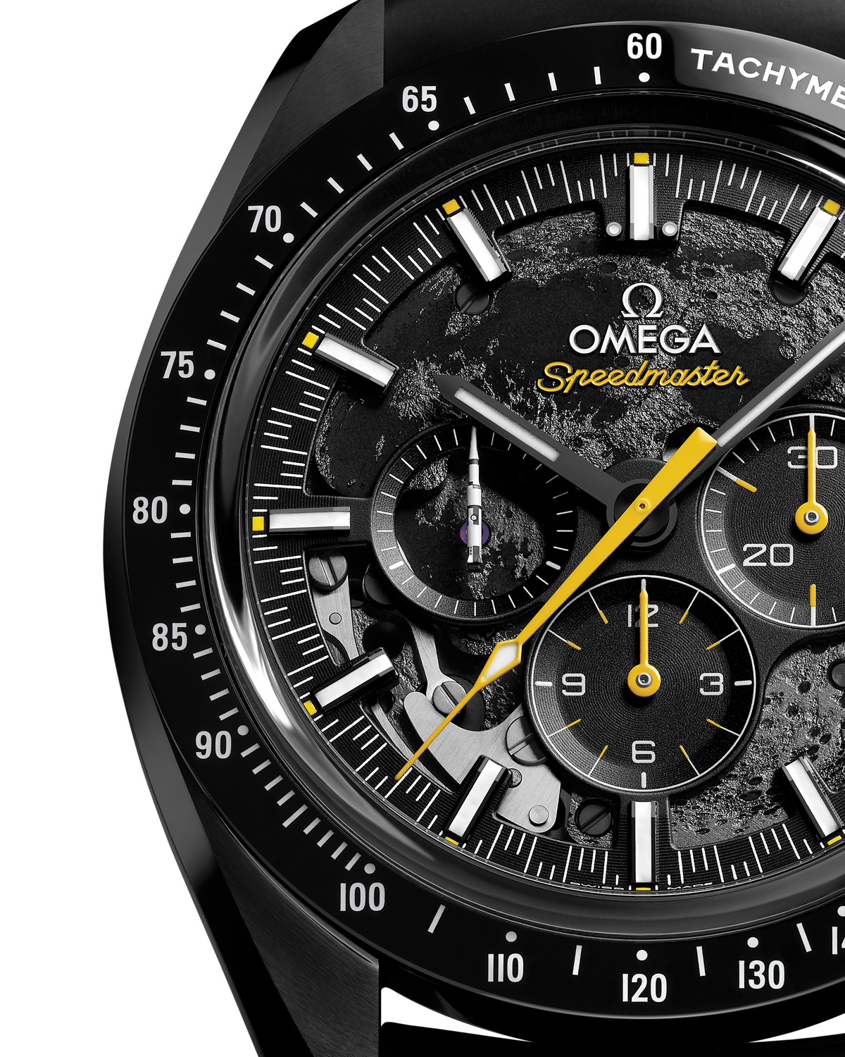 OMEGA Speedmaster Dark Side of the Moon Apollo 8 310.92.44.50.01.001, 44.25 mm black ceramic with black dial – official gallery image 3