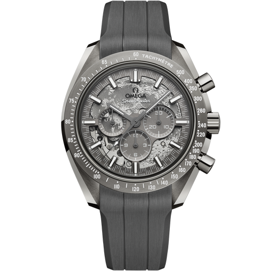 OMEGA Speedmaster Grey Side of the Moon 310.92.44.50.06.002, 44.25 mm grey ceramic with grey dial – front view