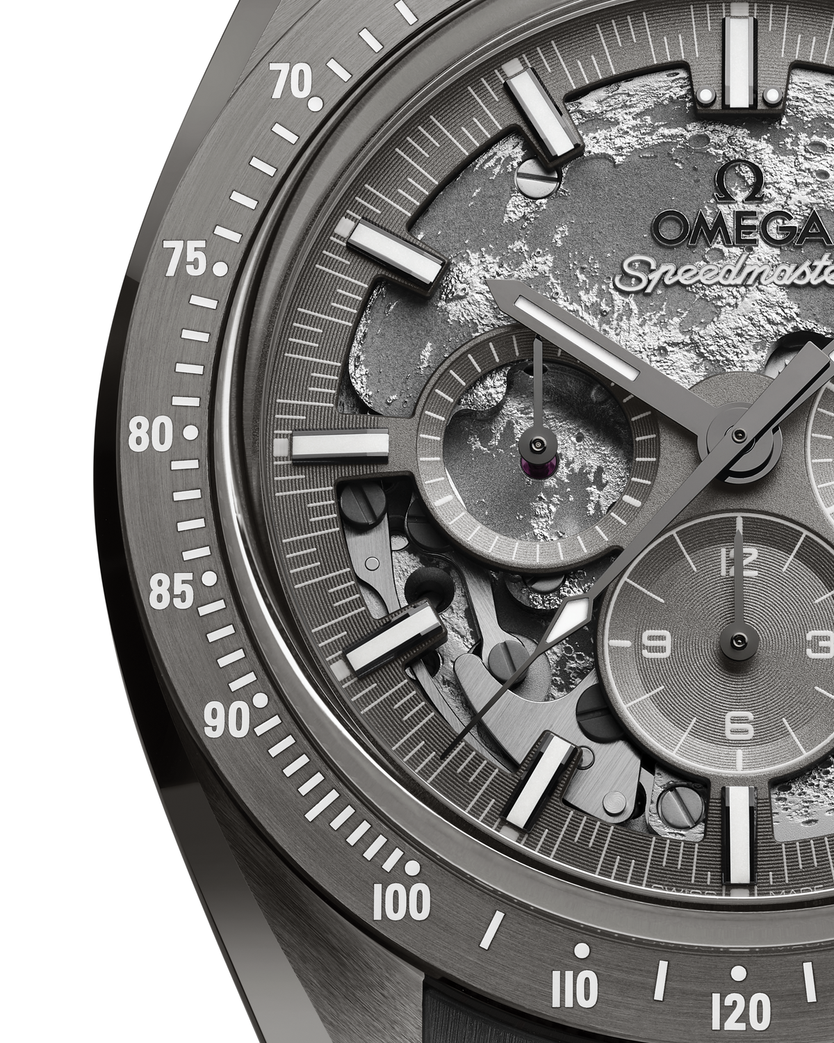 OMEGA Speedmaster Grey Side of the Moon 310.92.44.50.06.002, 44.25 mm grey ceramic with grey dial – official gallery image 3
