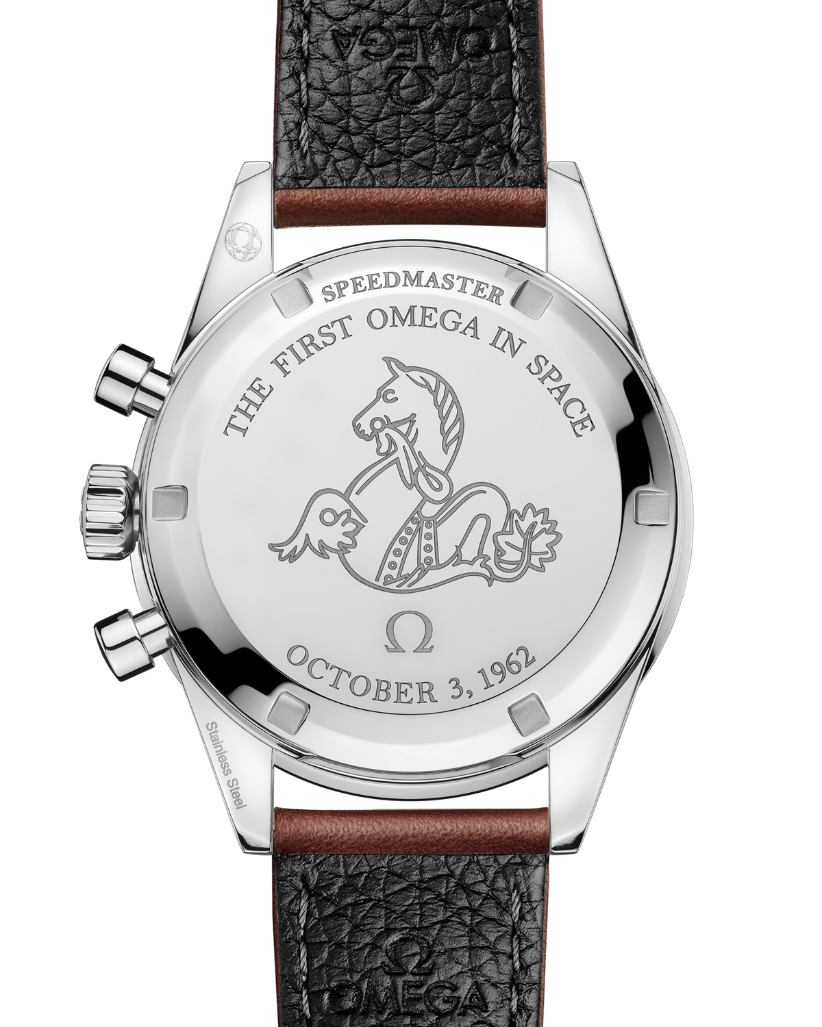 OMEGA Speedmaster First OMEGA in Space 310.32.40.50.06.002, 39.7 mm steel with blue-grey dial – official gallery image 2