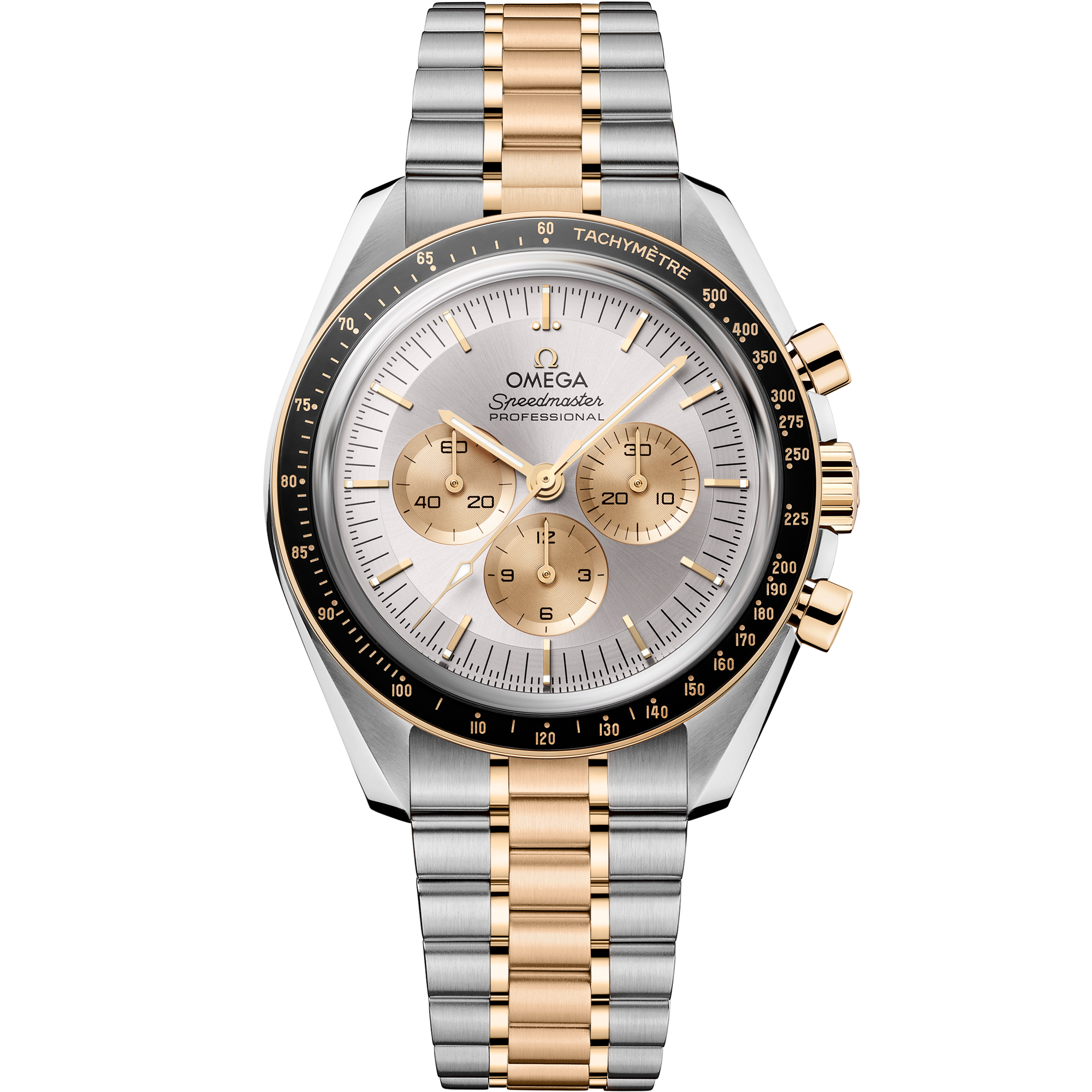 Omega Speedmaster Moonwatch Professional 310.20.42.50.02.001 42 mm Steel & Moonshine™ Gold Silver Dial Watch