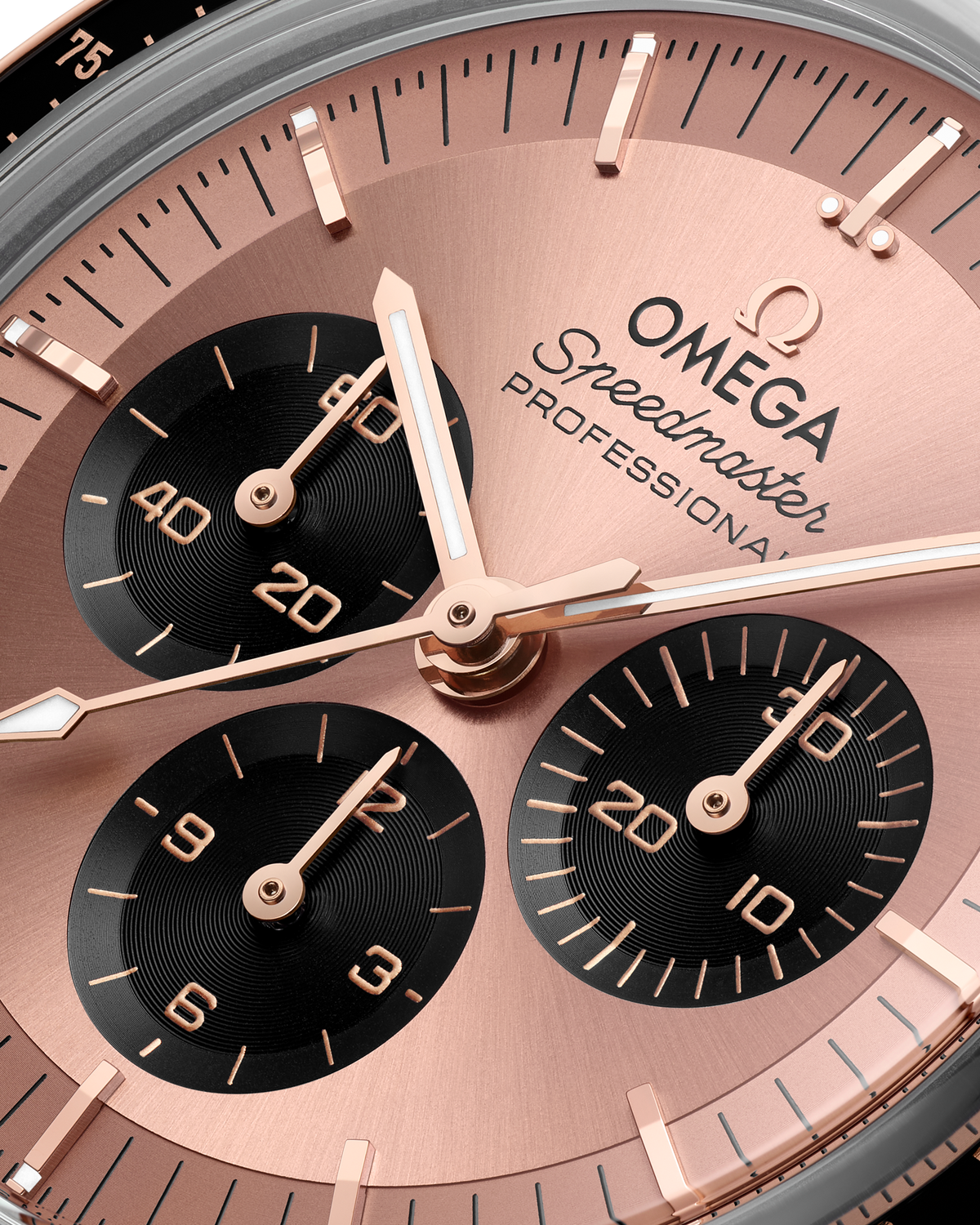 OMEGA Speedmaster Moonwatch Professional 310.20.42.50.99.001, 42 mm steel & sedna™ gold with pink dial – official gallery image 5