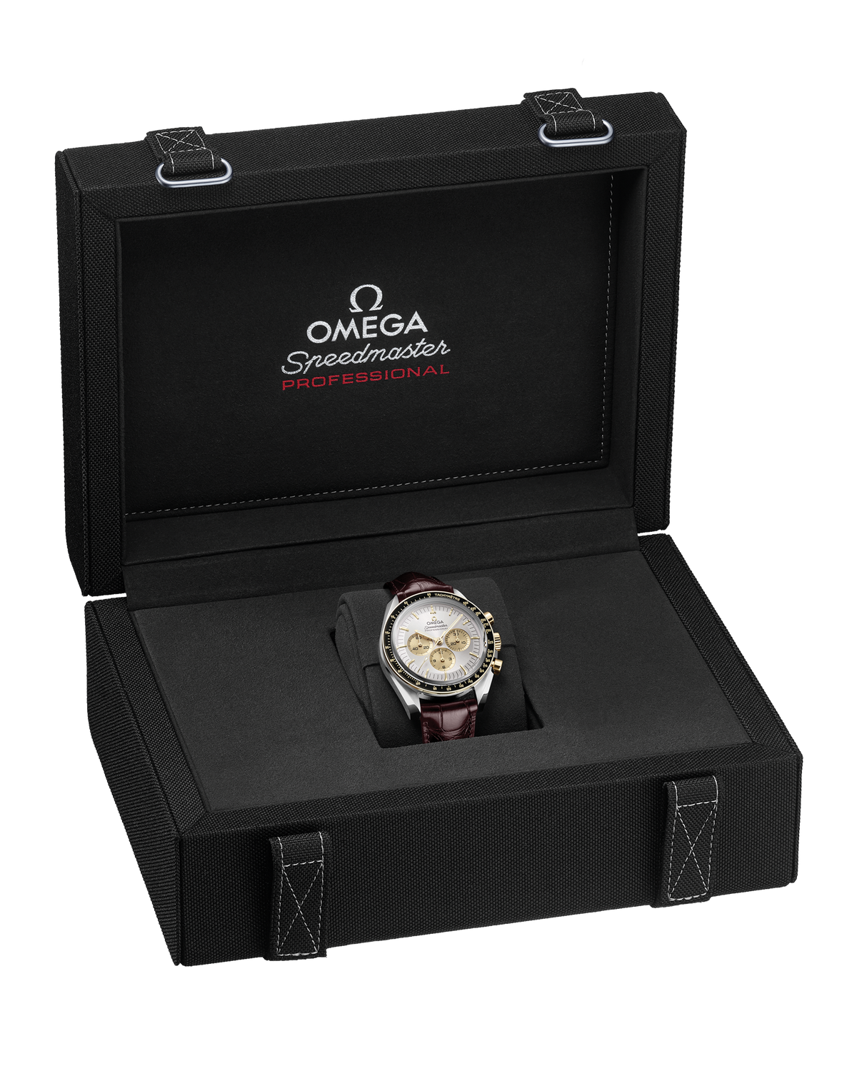 OMEGA Speedmaster Moonwatch Professional 310.23.42.50.02.001, 42 mm steel & moonshine™ gold with silver dial – official gallery image 5