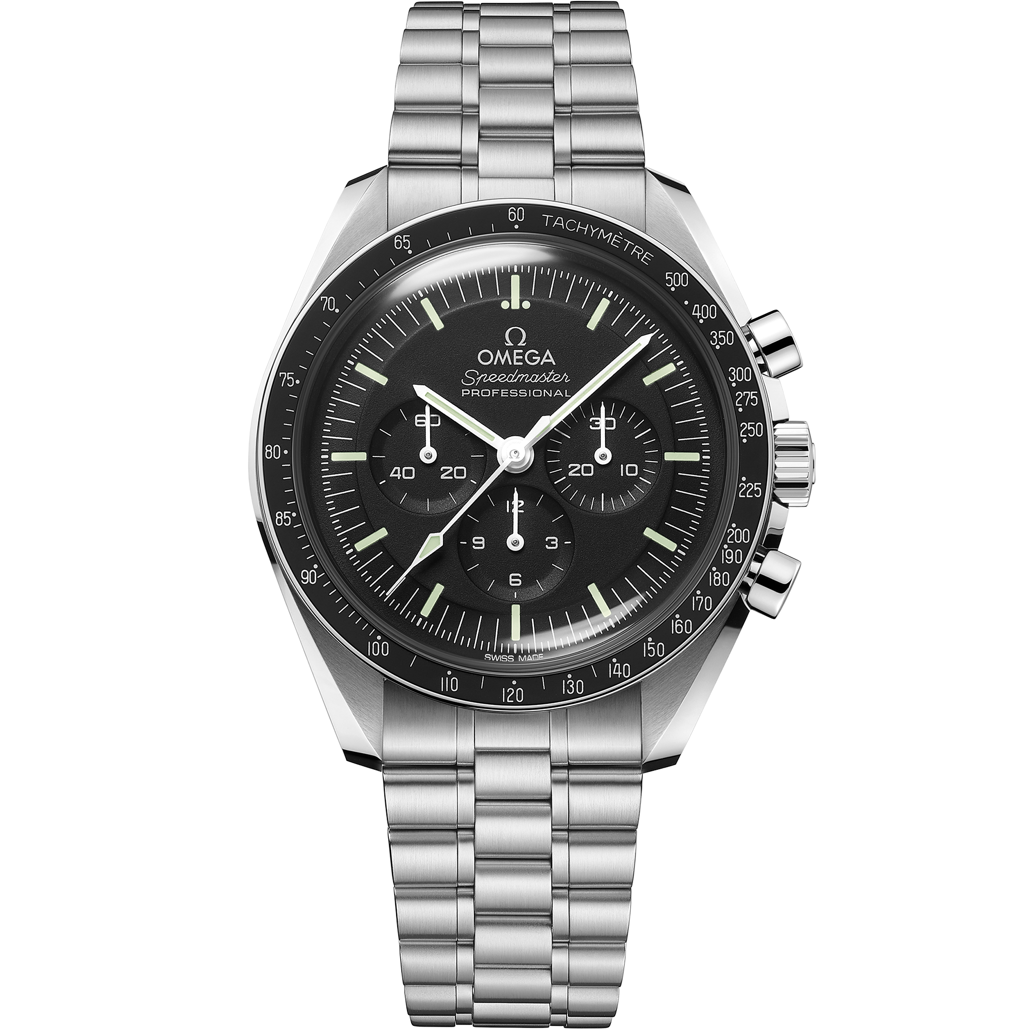 Omega Speedmaster Moonwatch Professional 310.30.42.50.01.001 42 mm Steel Black Dial Hesalite Watch for Men